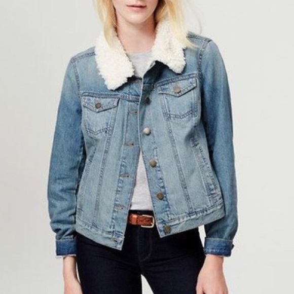 LOFT Jackets & Blazers - LOFT Sherpa Denim‎ Women’s Jacket.